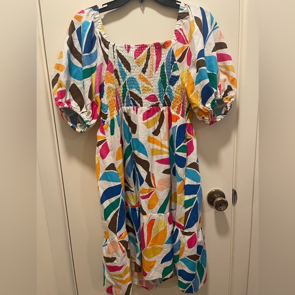 Tabitha Multicolor linen dress - Picture 3 of 3